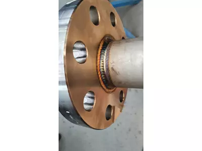 Rohr mit Flansch, Deckel und 2 Stutzen