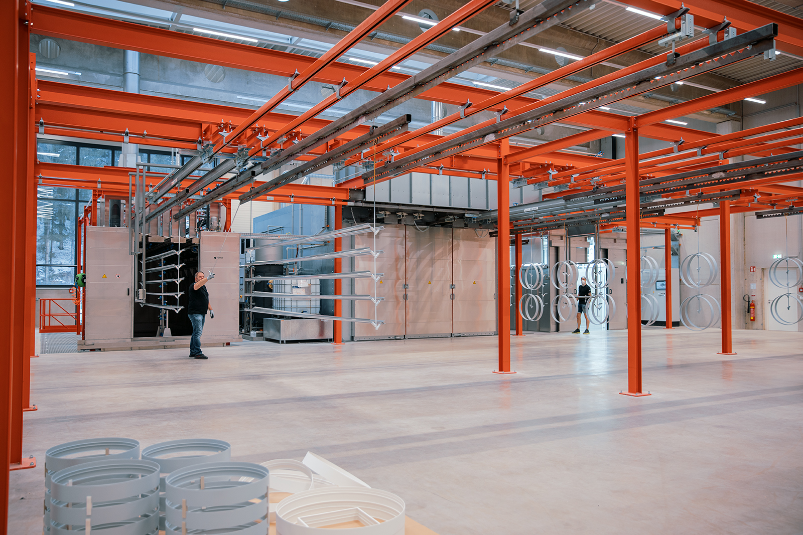 Rippert manuelle 9Zonen Pulverbeschichtungsanlage