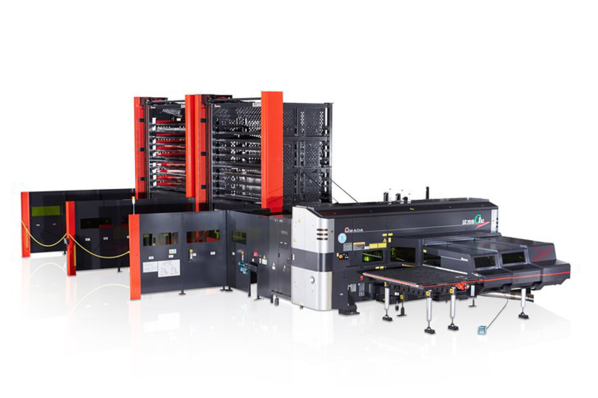 LC2515 Stanz-Laser Kombimaschine mit Lageranbindung