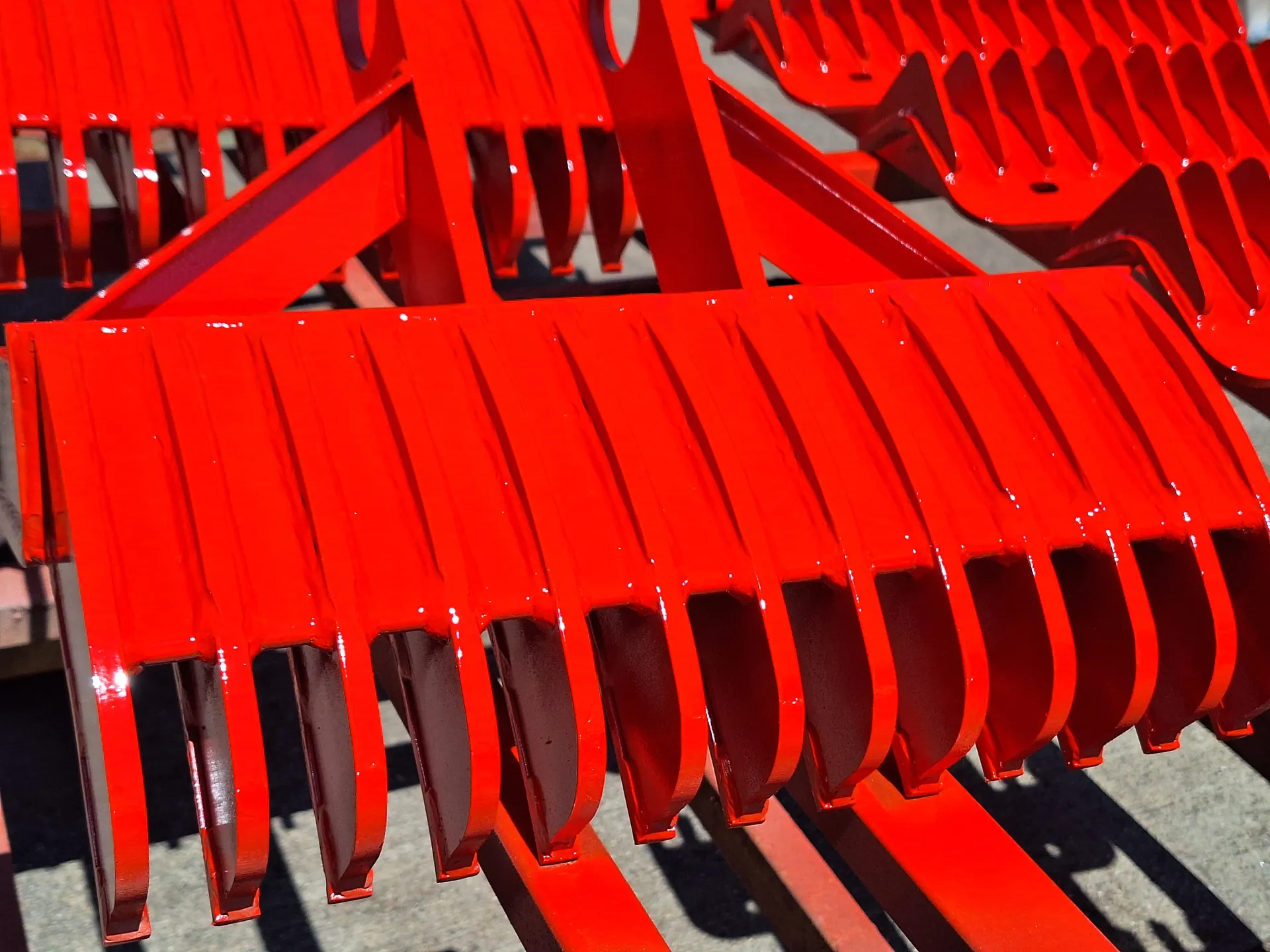 Steel painted part