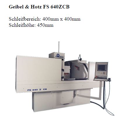 FLACHSCHLEIFEN Geibel&Hotz FS 640ZCB