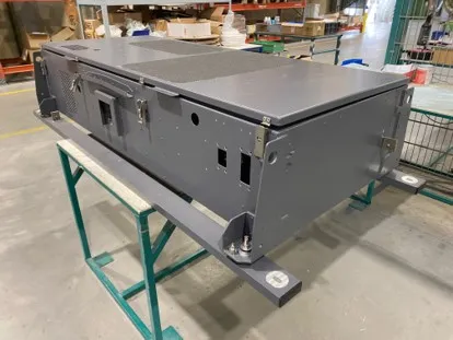 Powder coated housing