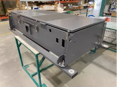 Powder coated housing