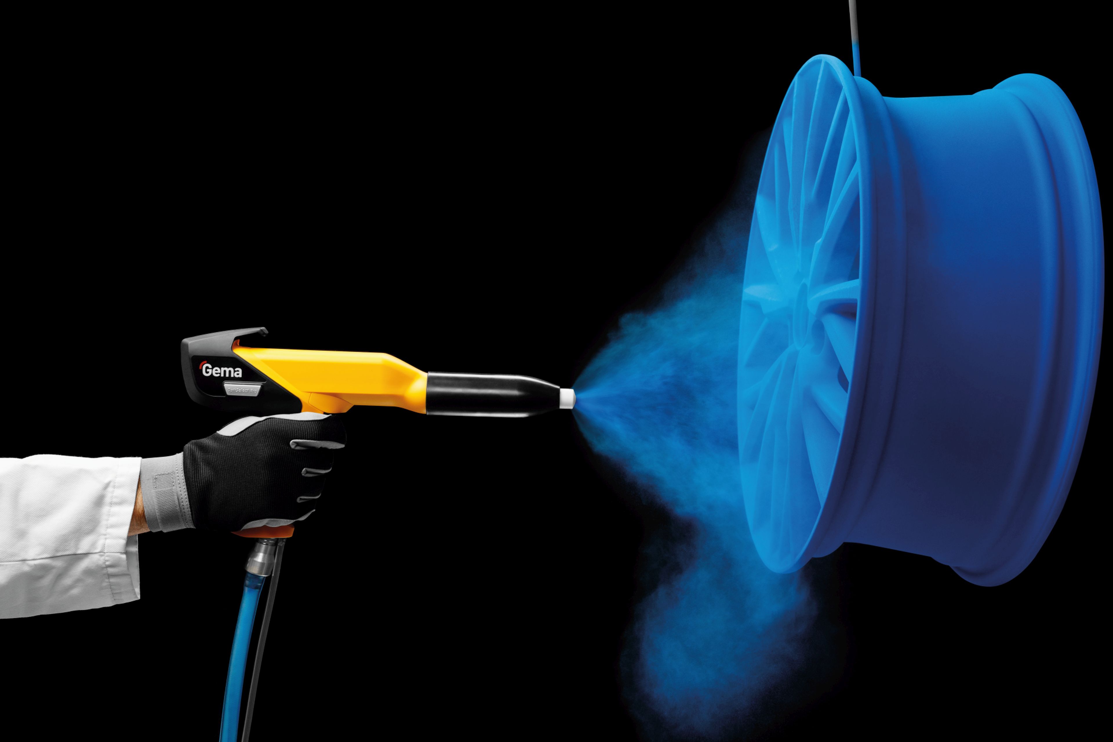 Power&Free Automatik-Pulverbeschichtungsanlage