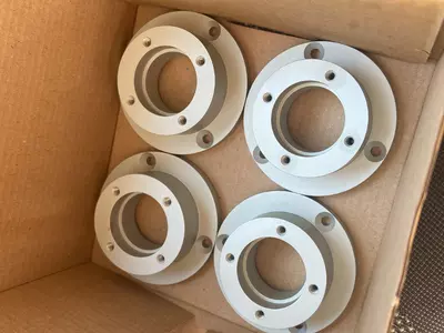 natural anodized coated work piece