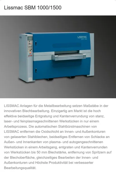 Lissmac SBM 1000/1500