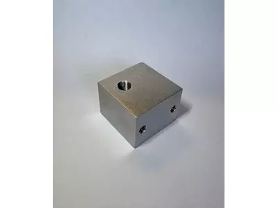 Tumble grinded alu part , Gleitgeschlliffenes Aluteil