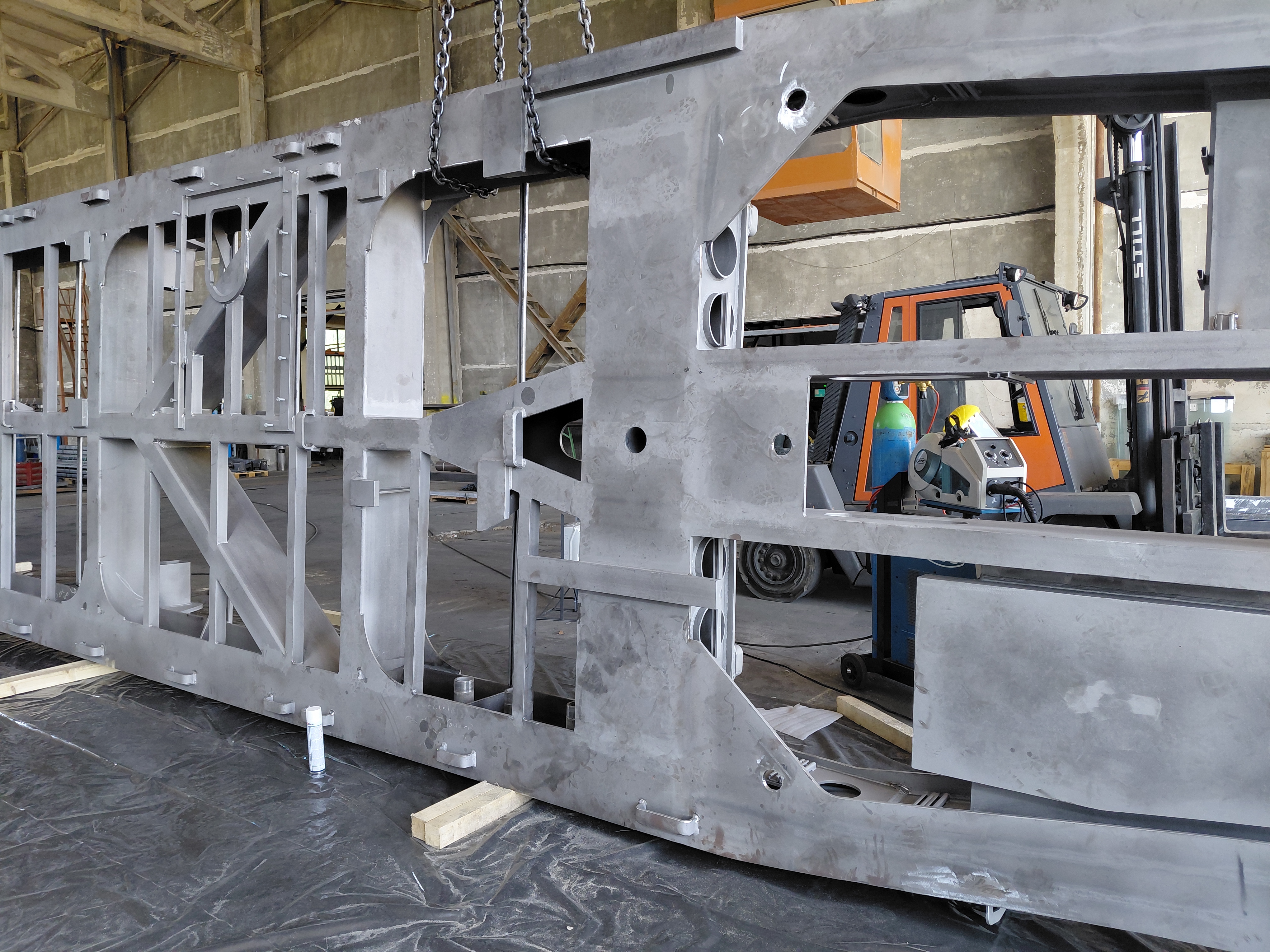 Frame for railway industry