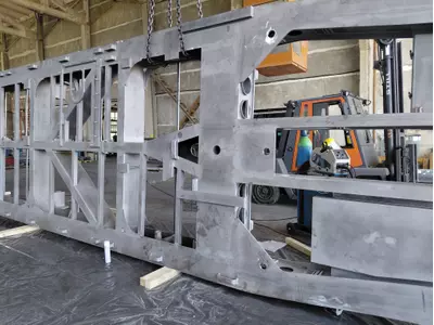 Frame for railway industry