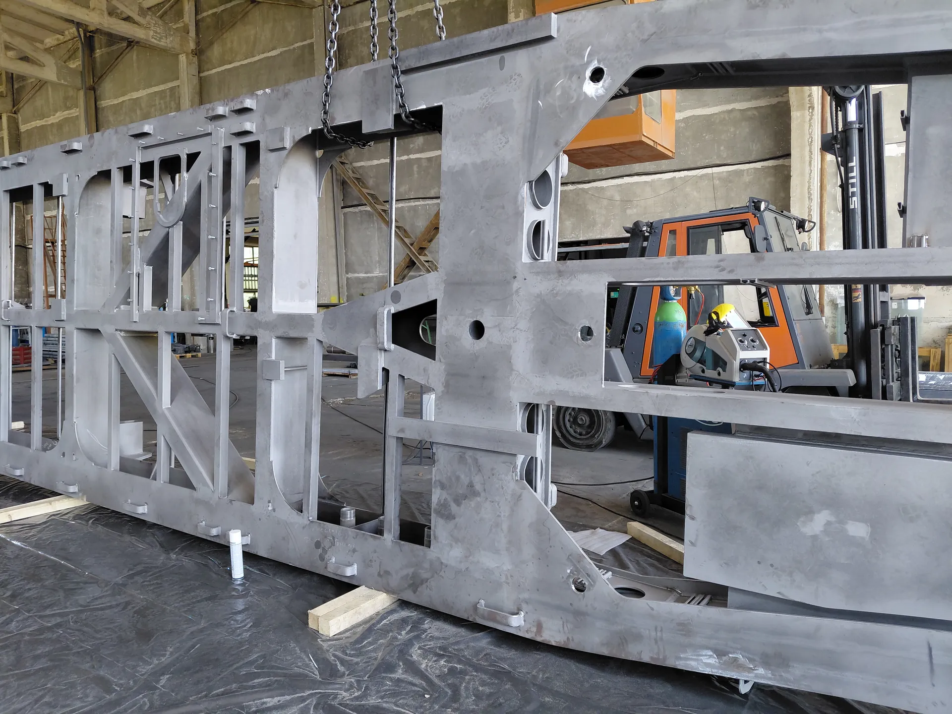 Frame for railway industry
