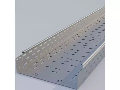 Flat cable trays with bolted connection