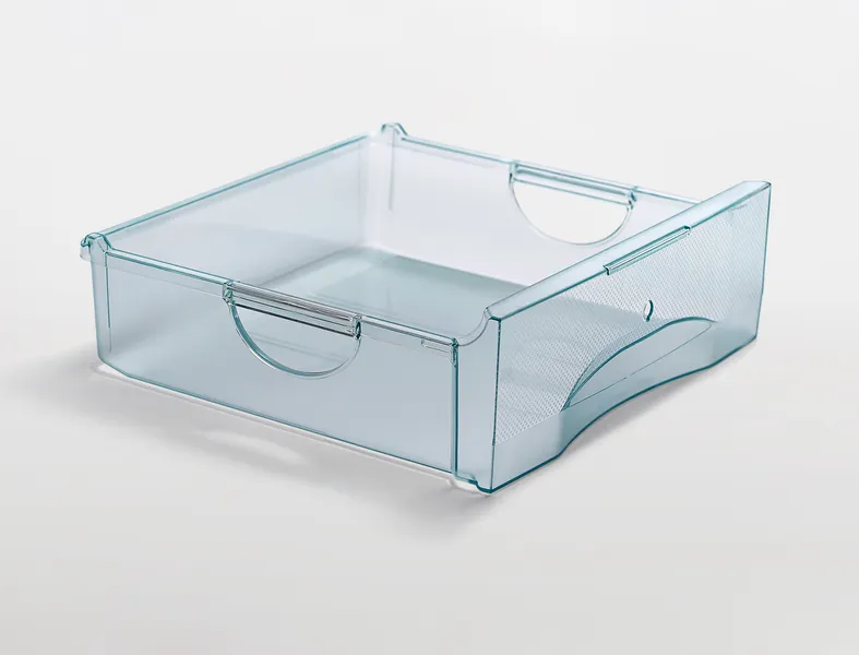 Gefrierfach, hochglänzend und transparent