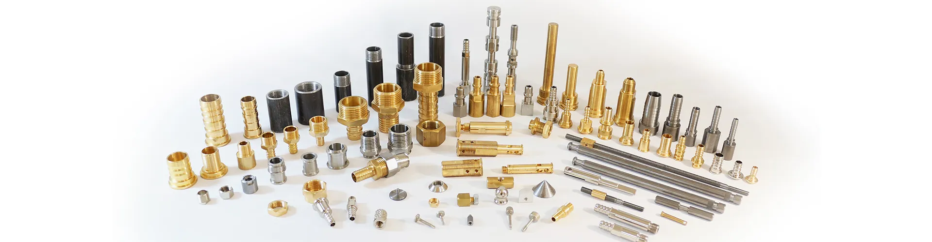 turned parts, rotational parts, fittings, inserts, nuts, bolts, etc.