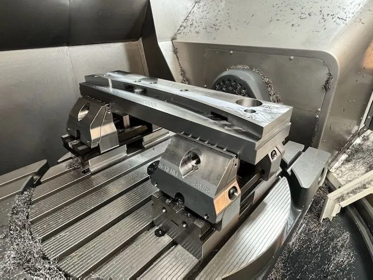 Werkstück auf Vorrichtung