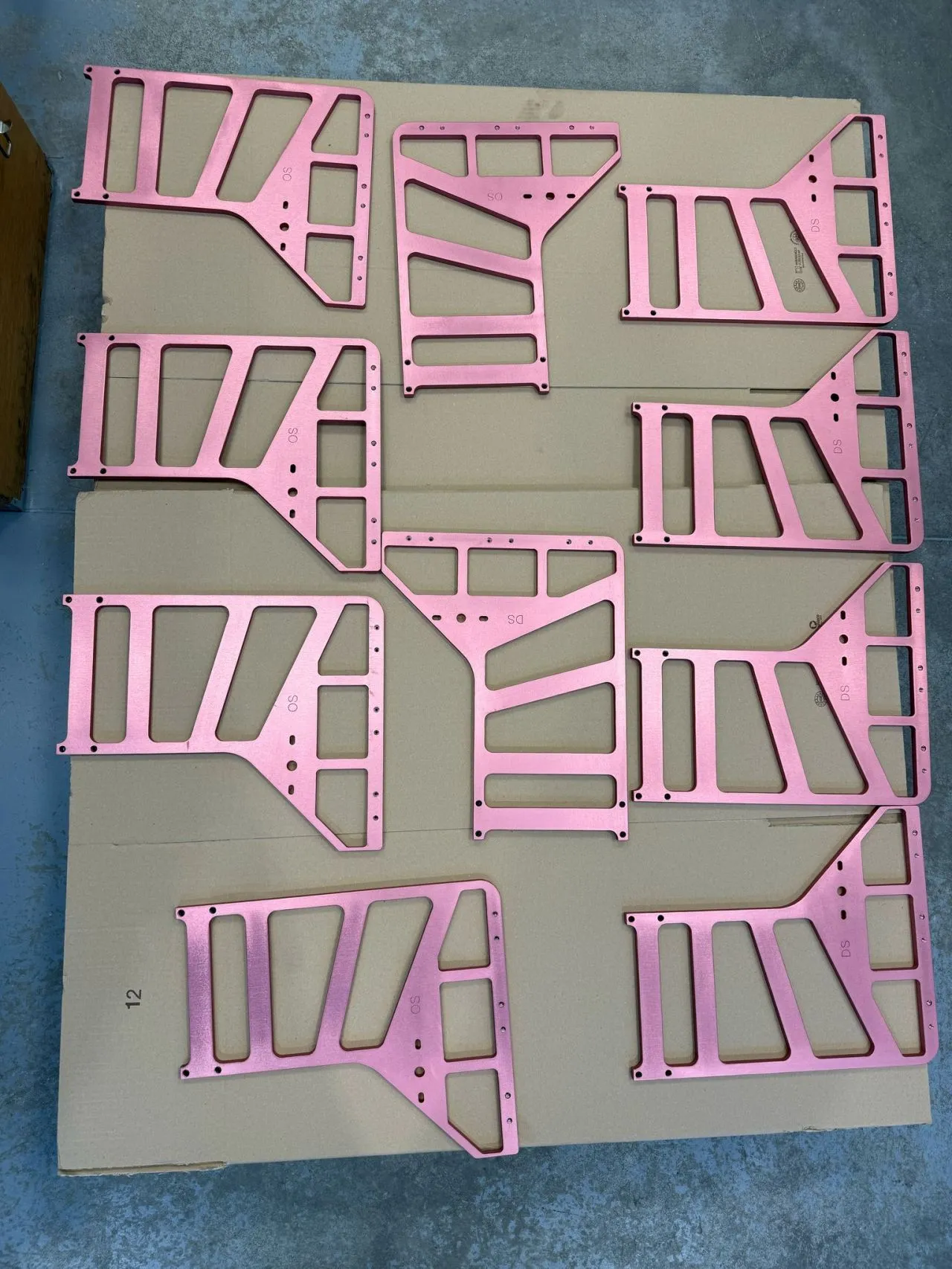 PIASTRE IN ALLUMINIO ANODIZZATE ROSA