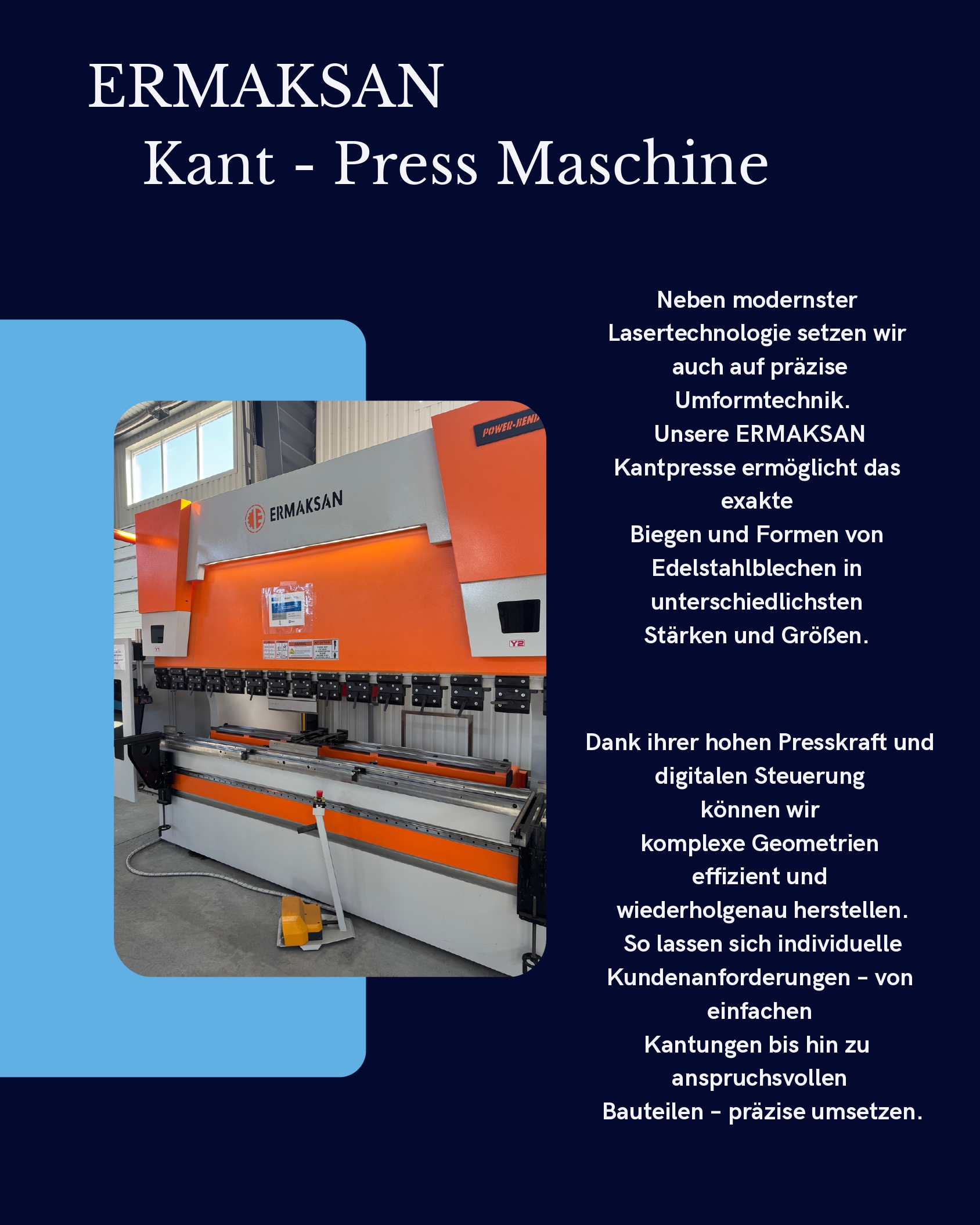 Kant-Press Maschine