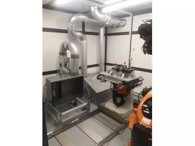 Robot cell & Laser Welding of Batteries