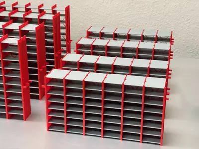 farbiges 3d-Druckteil Messemodell