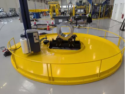 Custom designed & made packaking rotator