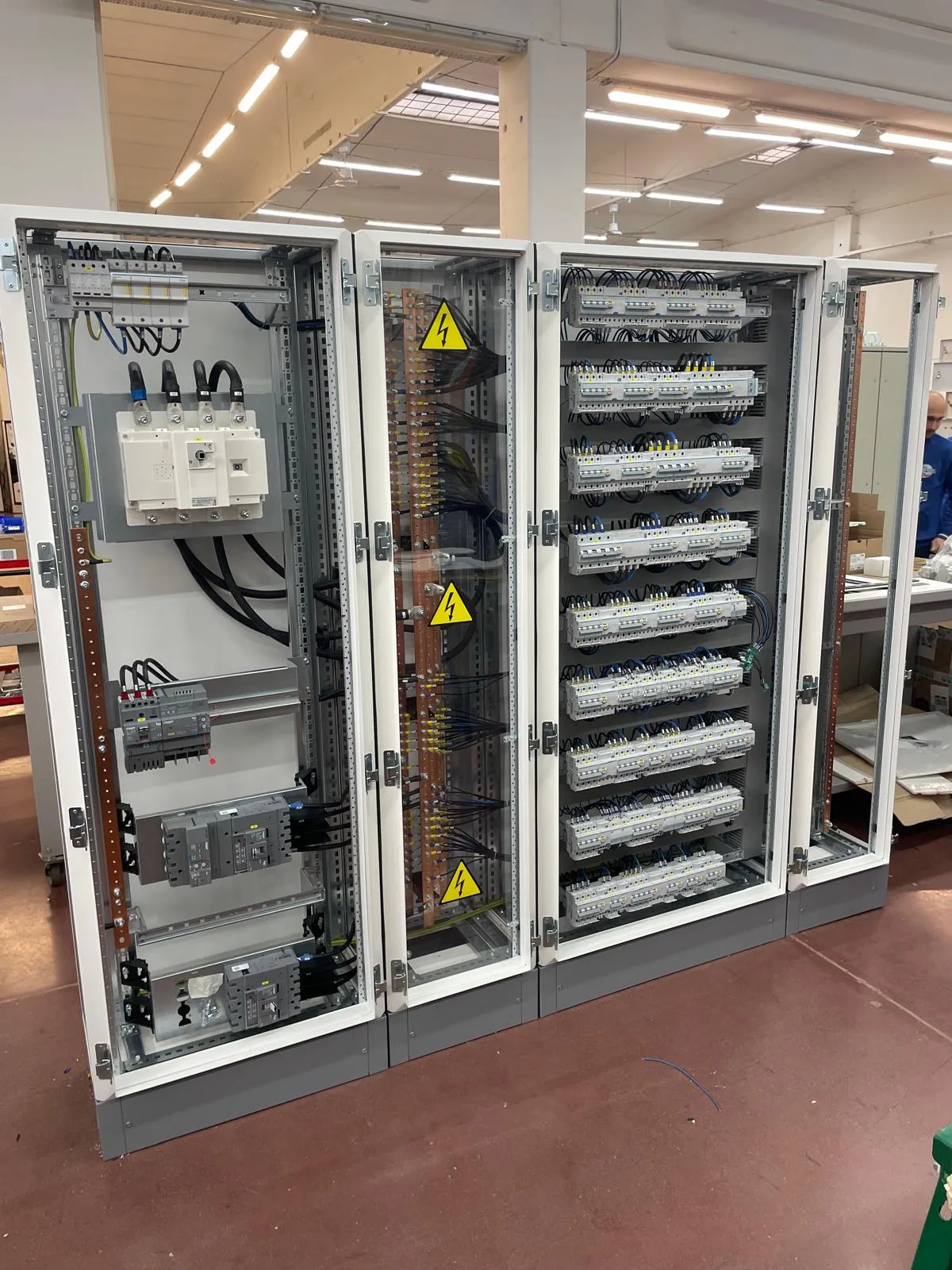 assembly of industrial distribution  electrical switchgear