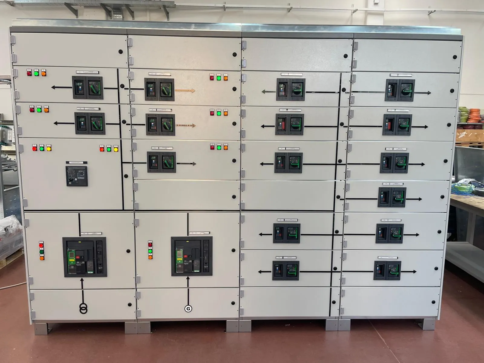 assembly and cabling of industrial  oil & gas power center