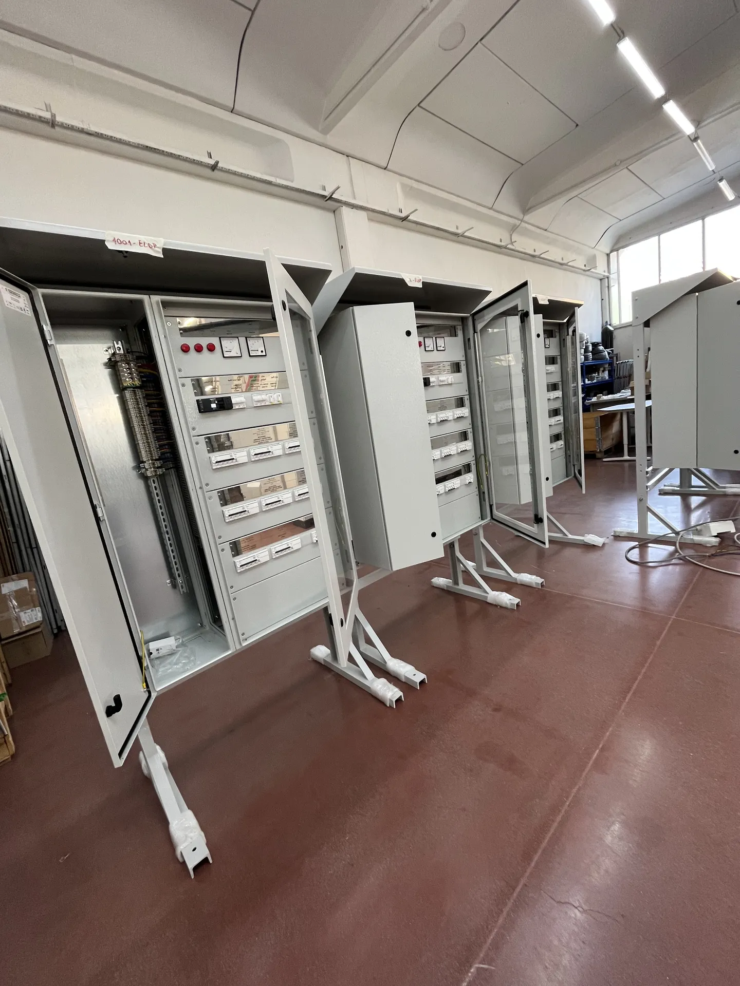 assembly of industrial distribution  electrical switchgear