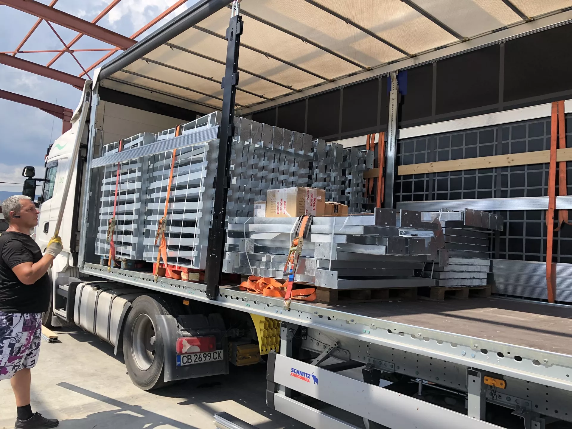 Hot-dip galvanised steel fence panel and gates