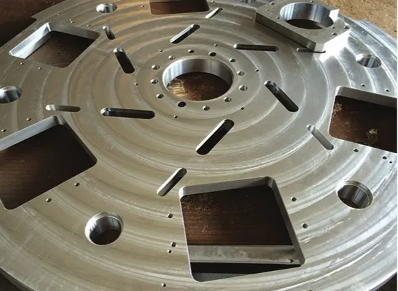 Large machined carrier plate