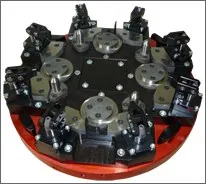 Multi-station rotary clamping fixture