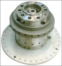 Turned and milled flange housing