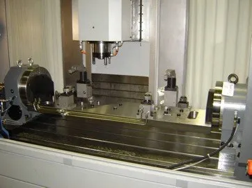 4th-axis retrofit on a vertical machining centre