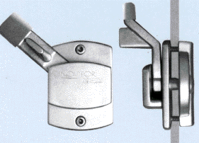 cabin lock, anodized