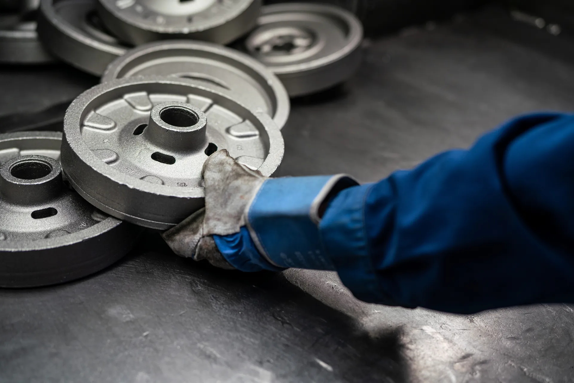 Unmachined closed-die forgings before further machining and quality inspection