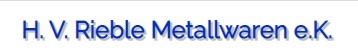 H. V. Rieble Metallwaren e.K. Logo