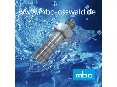 Edelstahl Schlauchadapter, Material 1.4435