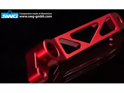 Schalthebel rot eloxiert