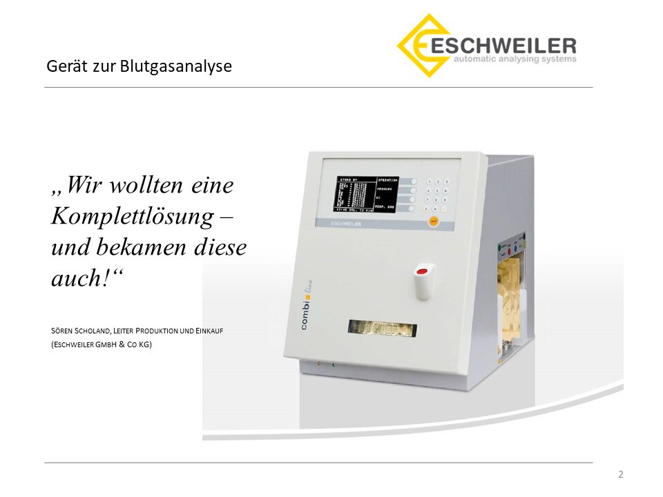 Gerät zur Blutgasanalyse