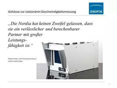 Gehäuse zur stationären Geschwindigkeitsmessung