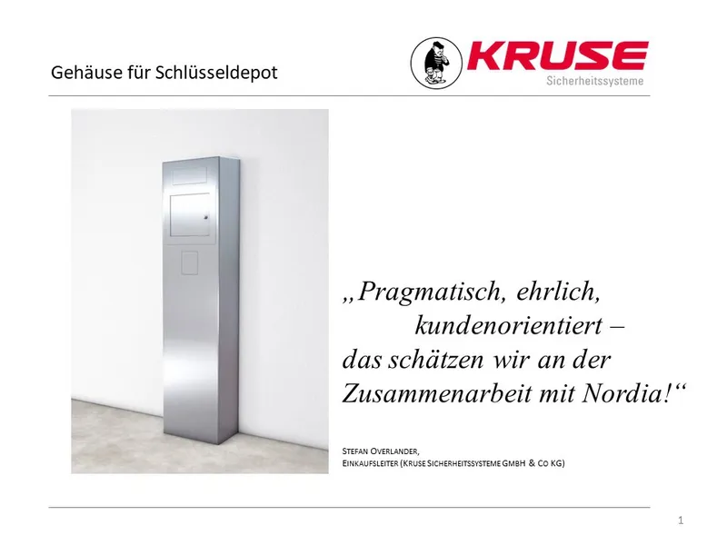 Gehäuse für Schlüsseldepot