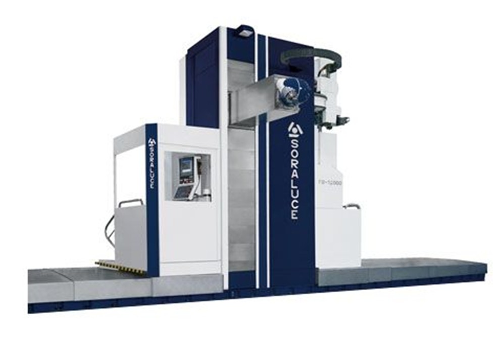 Fahrständer Fräs-Bohrmaschine X=12000 Y=3600 Z=1650mm Rundverschiebetisch