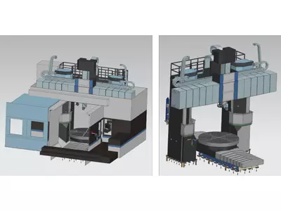 Portal Fräs-Dreh und Bohrcenter D=3600 L=2550