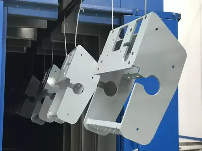 Powder coated welded parts