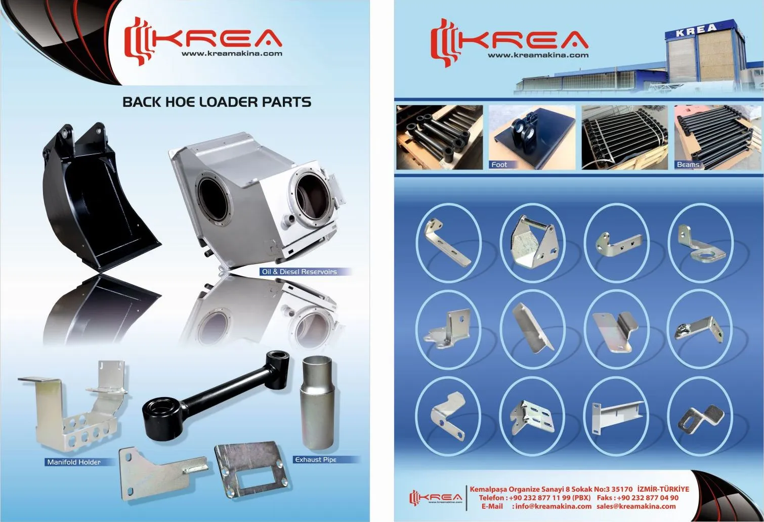 Back hoe loader parts