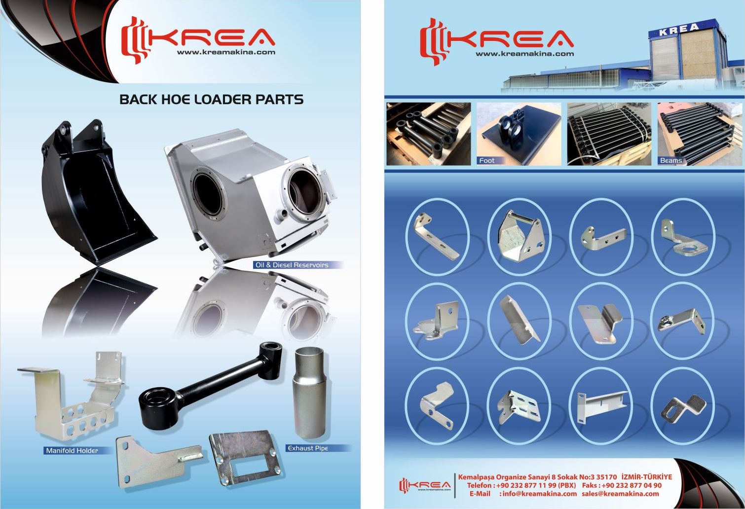 Back hoe loader parts