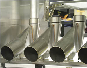Blechbaugruppe für die Textilindustrie