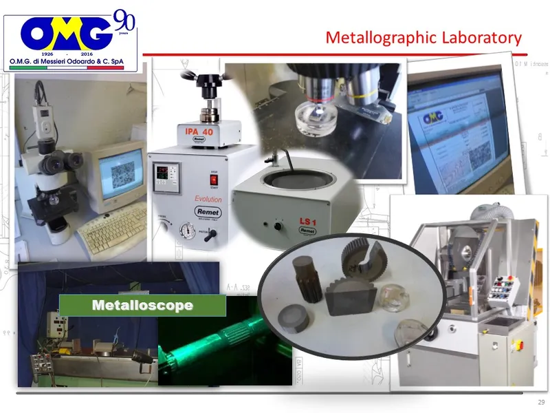 Metallographic lab