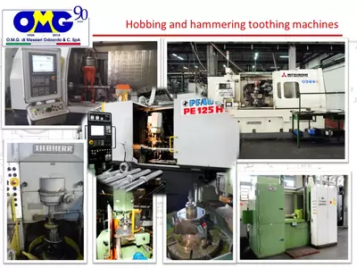 Hobbing and hammering toothing machines