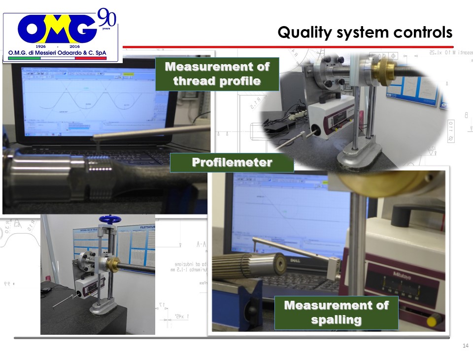 Quality system control