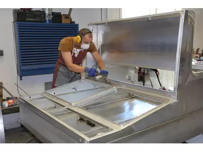 Handschleifgeräte, Absaugung (rostende/nicht rostende Materialien)