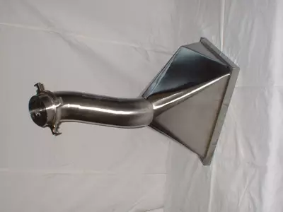 Trichter recteckig auf rund